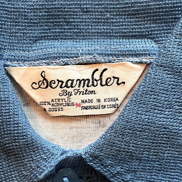 Reworked vintage oversized collar polo tee! - Picture 2 of 3